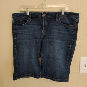Denim Bermuda shorts